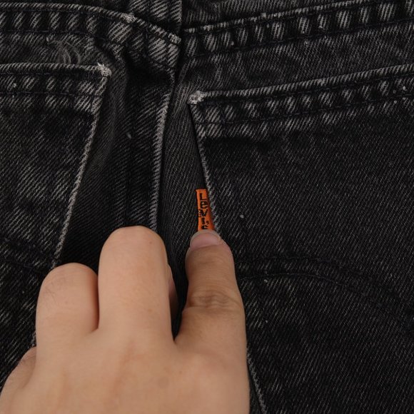 Vintage Levi 10950 Relaxed Fit Tapered Leg Orange Tab 5 Short - Picture 8 of 12